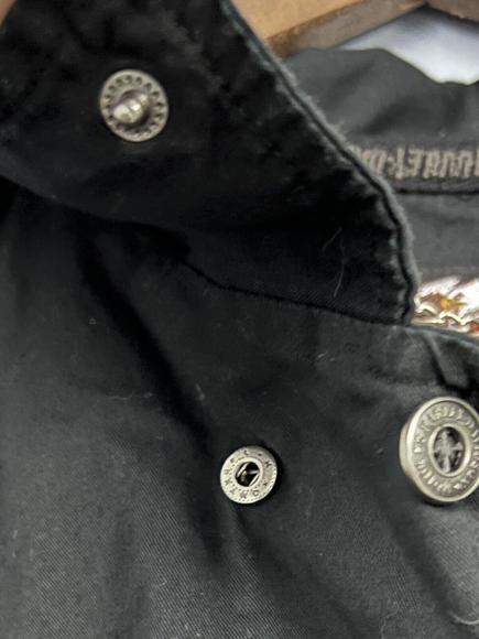 Harley Davidson Button Up Shirt Mens XXL 2XL Black Embroidered Back Sleeves - Picture 7 of 11